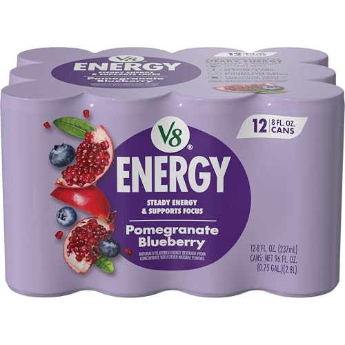 V8 Energy Orange Pineapple Energy Drink, 8 fl oz Can (12 Pack)