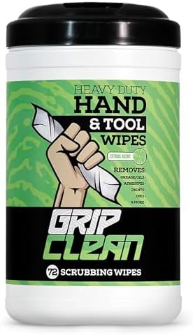 Heavy Duty Hand Cleaning Wipes, Tool Wipes, Waterless Mechanic Hand Cleaner