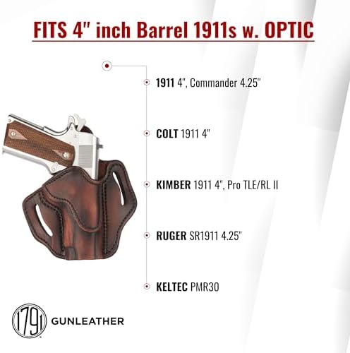 1791 Optic Ready Holster Fits 4-inch 1911 Commander & 1911 Officer Models