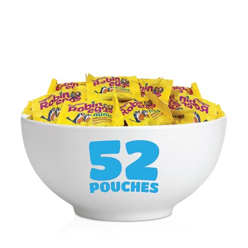 WhoppersRobinEggs Mini Individual Packs, Malted Milk Balls Candy, Bulk Bag 52-Count, 2 Pounds