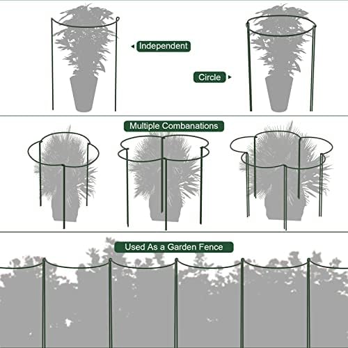 FEED GARDEN Peony Cages and Supports, 6 Pack Plant Support Stakes for Outdoor & Indoor Plants