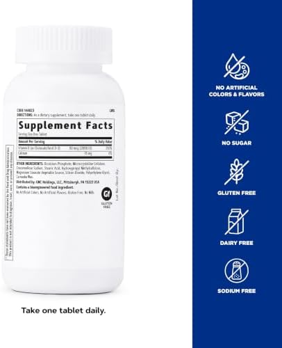 GNC Vitamin D-3 2000 IU, Healthy Teeth & Bones, 180 Tablets, Twin Pack