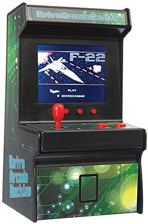 MINI Arcade Machine - 200 Built-in Games, Portable Desktop Gaming Console with Joystick & 2.8" Colour Screen & Sound - Retro Arcade Games for Kids