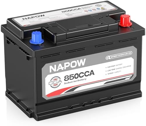 12V 70Ah Sodium Ion Car Battery, 1000CCA IP65 Waterproof Automotive Group Size 49 Battery for Car RV Marine