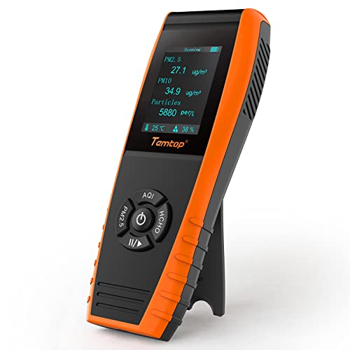 Temtop Air Quality Monitor PM2.5 PM10 Particle Counter, Formaldehyde, Temperature, Humidity