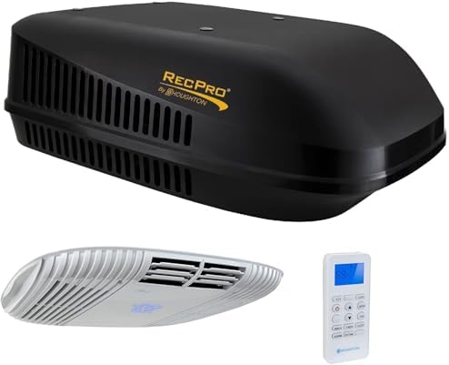 RecPro RV 15K Quiet AC Heat Pump Non-Ducted Black 110-120V