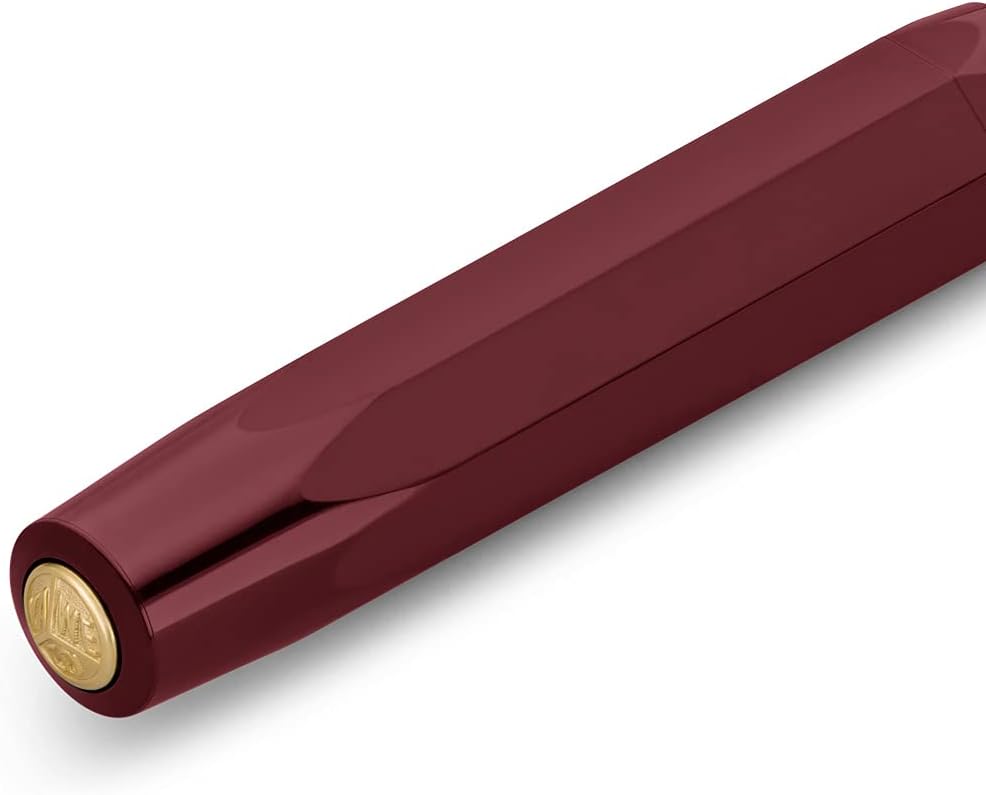 Kaweco CLASSIC SPORT Fountain Pen White with 23 Carat Gold-Plated Steel Nib and Iridium Tip for Ink Cartridges I Sport Fountain Pen 13 cm I Nib: BB (Extra Broad)