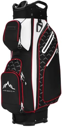 14-Way Golf Cart Bag, Full-Length Divider, Large Storage | Handles,Rain Cover,Multiple Pockets