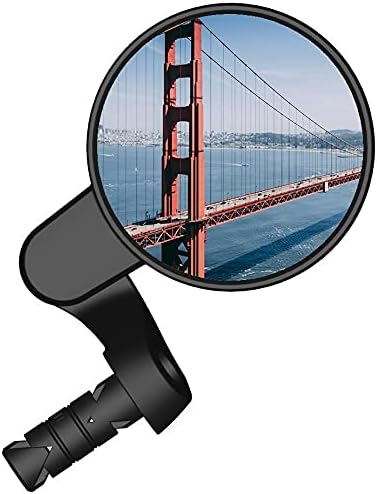 2022 New Bar End Bike Mirror, 80mm Crystal UHD Automotive Grade Glass Lens E-Bike Mirrors, Scratch Resistant, Safe Rearview Mirrors