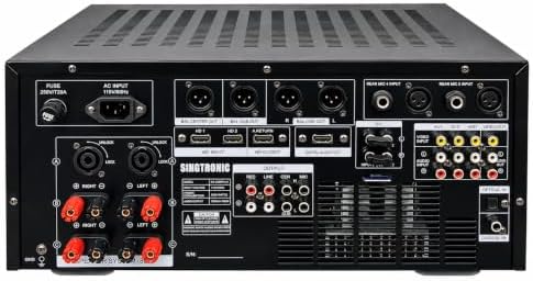 Singtronic KA-3000ProII 3000W Professional Karaoke Mixing Amplifier | DJ/KJ Console with HDMI ARC, 8-Band EQ, USB Recording, Bluetooth, Optical Input