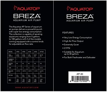 Aquatop Breza Aquarium Air Pump