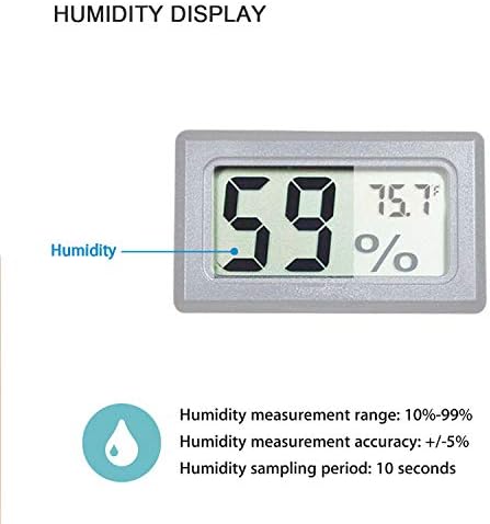 4-Pack Mini Indoor Temperature Humidity Meters Digital Gauge