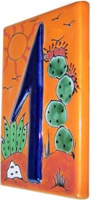 Desert Talavera Ceramic House Number One