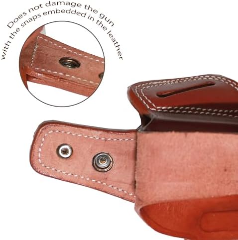 YT HOBBY Handmade Leather OWB Carry Two Slot Thumb Break Gun Holster for Sig P226