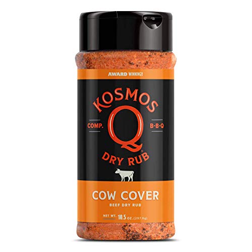 Kosmos Q BBQ Grill Spices & Seasonings Set, Father’s Day Gift for Him, 8 Flavor BBQ Rub Variety Pack with Cow Cover, Dirty Bird, SPG & More