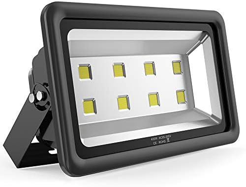 200W LED Flood Lights Outdoor, 110-285V, 20000LM Super Bright Security Light Fixture, IP66 Waterproof 6000K Daylight White，Landscape Commercial Industrial Lighting Fixtures