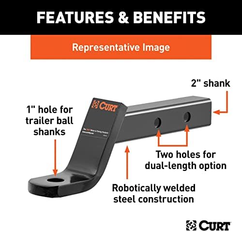 CURT Manufacturing 45230 Dual-Length 2" Ball Mount