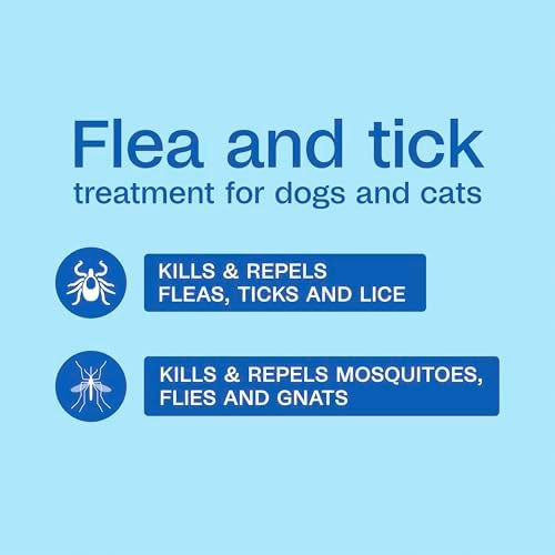 ADAMS Plus Pyrethrin Flea Dip For Dogs and Cats, Kills & Repels Ticks, Lice, Gnats, Mosquitoes, Fleas & Flies, For dogs, cats, puppies, and kittens, 4 Fl oz