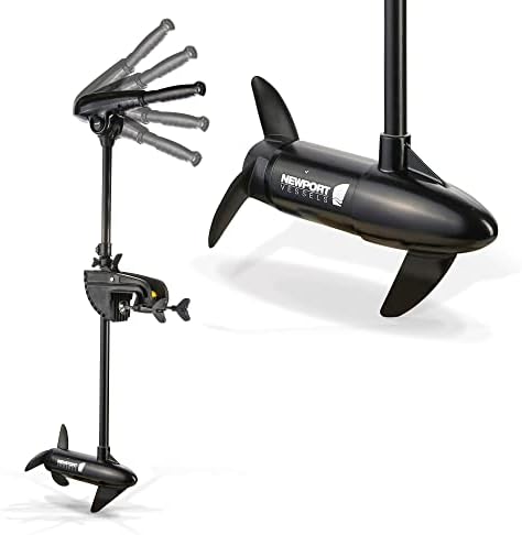 Newport X-Series 55lb Thrust Transom Mounted Saltwater Electric Trolling Motor w/LED Battery Indicator (36" Shaft)