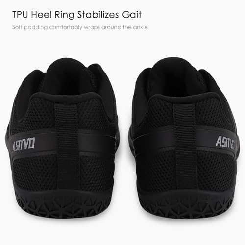 ASITVO Wide Men's Barefoot Zero Drop Sole Minimalist Sneakers Walking Shoes | Width Toe Box Cross Trainer Gym TPU Toe No-Sew Upper Grounding