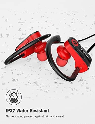 Otium Bluetooth Earbuds Wireless Headphones Bluetooth Headphones, Sports Earbuds, IPX7 Waterproof Stereo Earphones for Gym Running 15 Hours Playtime Sound Isolation Headsets,Black.