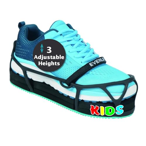 EVENup - Shoe Lift for Walking Boot I Kids' Size X-Small I Shoe Balancer for Use with Fracture Boots or Leg Length Discrepancy I 3 Adjustable