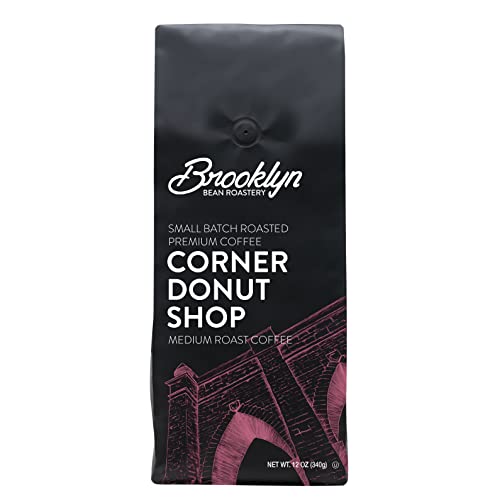 Brooklyn Beans Maple Sleigh 100% Arabica Craft Roasted Ground Coffee, Premium Maple Flavored Roast, 12 Oz Bag
