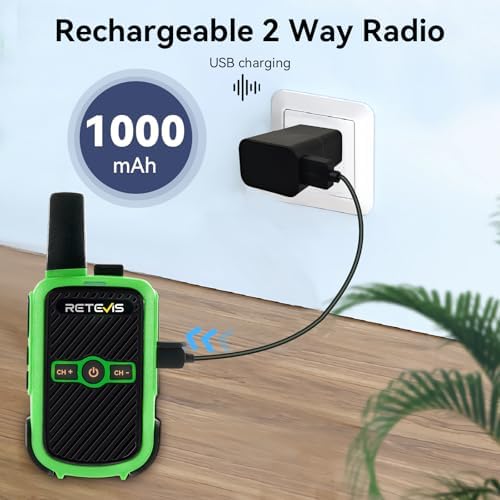 Retevis RT15 Walkie Talkies 3 Pack, Birthday Gift, Outdoor Adventure Kit | Durable, Lightweight, VOX, Key Lock, Mini Walkie Talkies for Adults, School Family Outdoor Travel Camping Hiking