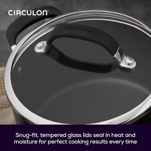 Circulon Premier Professional Hard Anodised Cookware Set, Black - 5 Piece