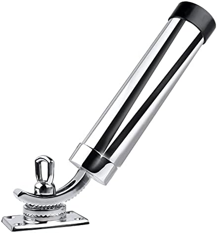 Deck Mount Fishing Rod Holder, Marine Grade Stainless Steel Adjustable Fishing Rod Holders, Support for Marine Boat Yacht