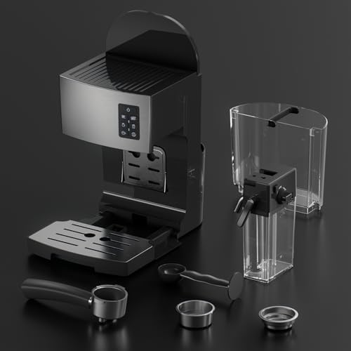 Espresso Machine 20 Bar - Espresso & Coffee Maker with Automatic Milk Frother, Cappuccino Machine, Latte Maker for Home, office, 1250W