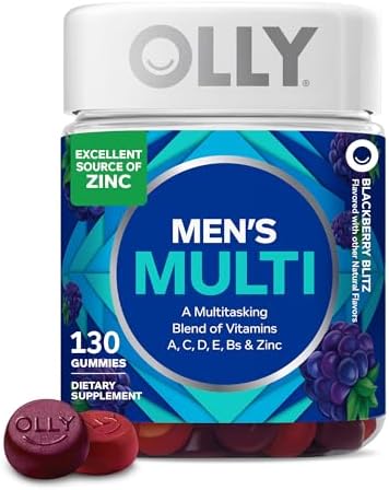 OLLY Men's Multivitamin Gummy, Supports Overall Wellness,* - 90 Count