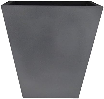 Tusco CT22BK Cosmo Square Planter, Black, 22-Inch