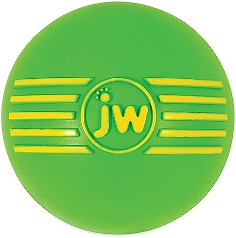 JW Squeak-ee Ball Puppy Toy | Water Resistant Design.