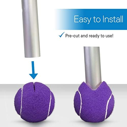 RMS Walker Glide Balls with Precut Opening, Fit Most Walkers | Easy Installation, Fit Most Walkers