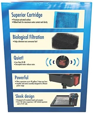 Aqua-Tech Ultra Quiet Power Filter, For Aquariums 20-40 Gallons