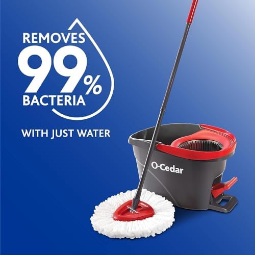 O-Cedar EasyWring Spin Mop Microfiber Refill (Pack of 4)