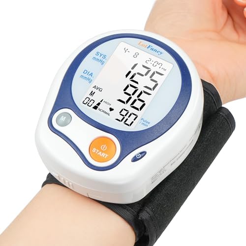 LotFancy Kids Wrist Blood Pressure Monitor for Home Use, BP Cuff 5”-8” for Small Adult, Digital Automatic Blood Pressure Cuff 60 Readings, 1 User