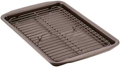 Circulon Bakeware Nonstick Cookie Pan Set, Cookie Sheets for Baking, 2-Piece, Gray