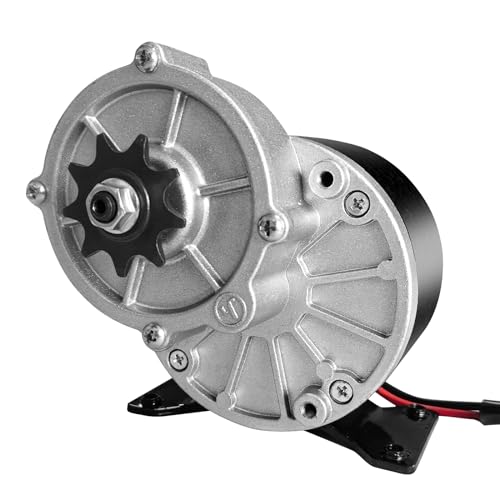 24 Volt 350 Watt MY1016Z3 Gear Reduction Electric Motor with 9 Tooth Sprocket for E Scooter