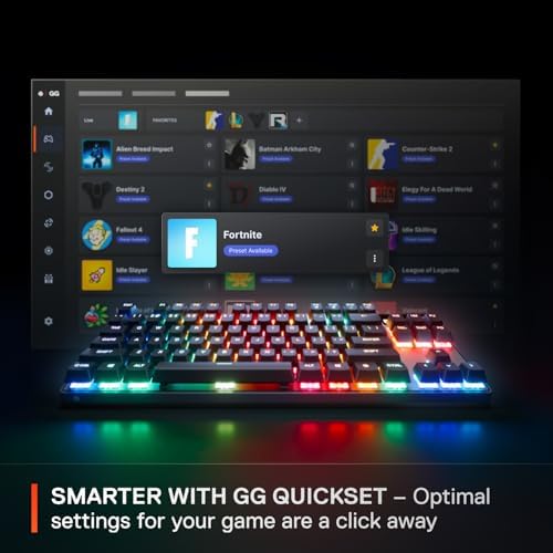 SteelSeries Apex Pro TKL Gen 3 - HyperMagnetic Gaming Keyboard - OmniPoint 3.0 Switches - Adjustable Response - Rapid Trigger - Rapid Tap/SOCD - OLED - PBT Keycaps - USB-C - US Layout QWERTY