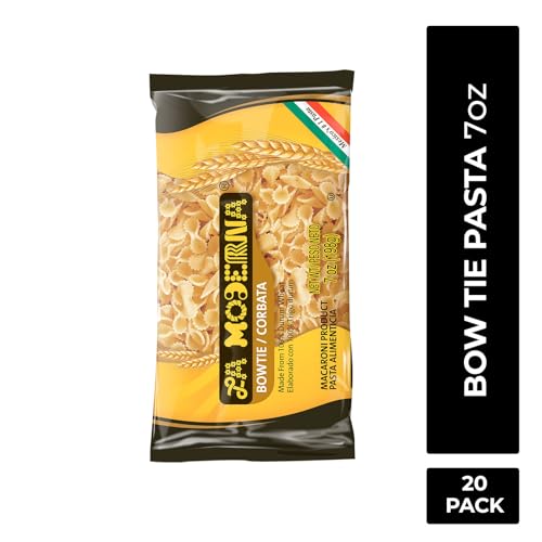 La Moderna Bow Tie Corbata Pasta, 7 oz, Pack of 1 | Bow tie corbata pasta for soups, salads, and family meals; semolina and durum flour; Non-GMO; kosher