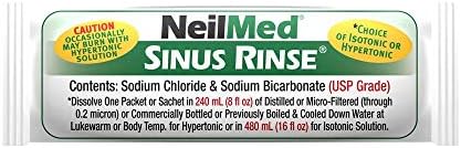 NeilMed's Sinus Rinse Extra Strength Pre-Mixed Hypertonic Packets-for Sinus Relief, 70 Count Box (Pack of 2)