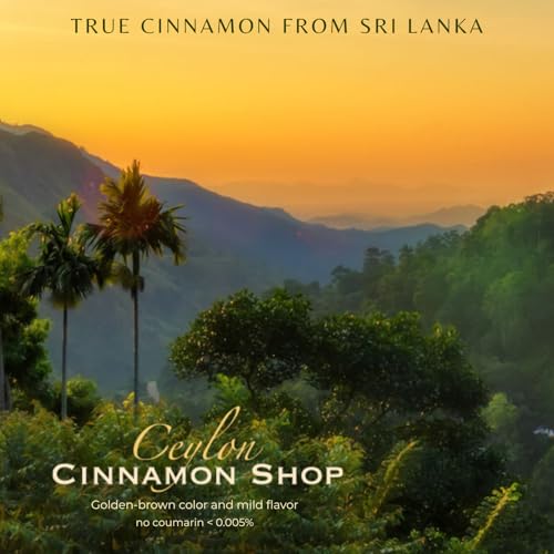 Organic Ceylon Cinnamon Powder, USDA Certified Spice - 8 ounces | Premium Grade True Cinnamon, Sri Lankan Variety, Cinnamomum Verum, All-Natural