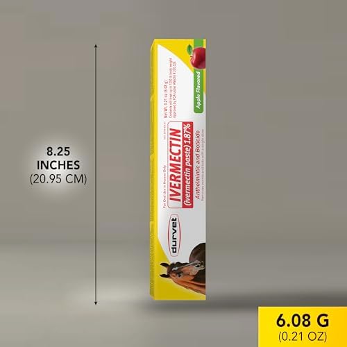Ivermectin Paste Dewormer - 6.08g dose @ 1.87%-Apple flavored
