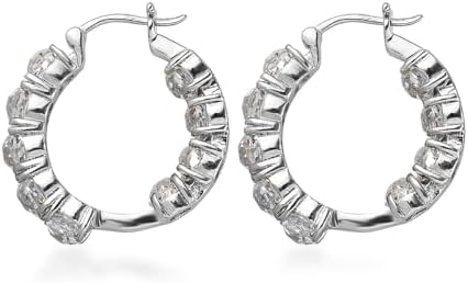 Cubic Zirconia Earrings in Stainless Steel