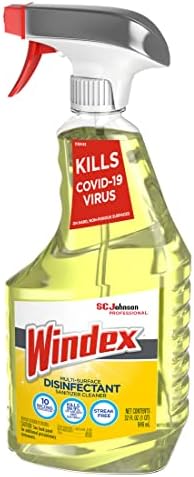 SC Johnson Professional Windex Disinfectant Surface Cleaner 32oz, 32 Fl Ounce