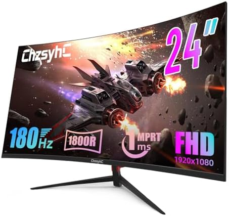 34 Inch Ultrawide Curved Gaming Monitor - WQHD 3440x1440p, 165Hz, 120% sRGB, FreeSync, VESA Mountable (DP&HDMI Cable Incl.) - Immersive PC Monitor for Gamers & Professionals, Black