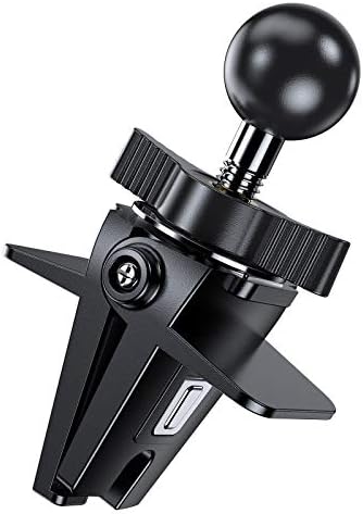 VICSEED Air Vent Clip for Car Mount, Twist-Lock Anti-Shake Vent Grip, 17mm (0.67inch) Ball Head Universal for Most Phone Mount for Car