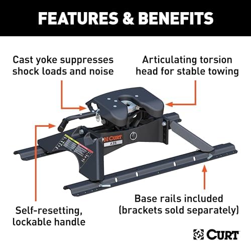 A25 5th Wheel Hitch with Rails